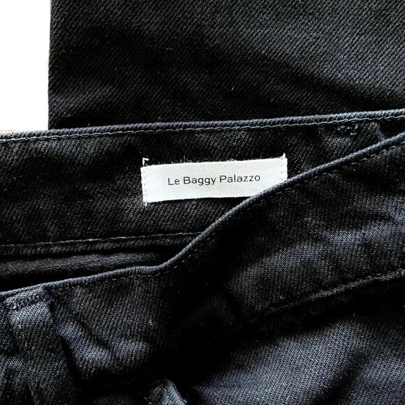 New Frame Le Baggy Palazzo Jeans in Film Noir Size 26 - Picture 14 of 14